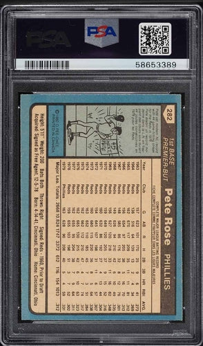 1980 O-PEE-CHEE PETE ROSE #282 PSA 9 MINT