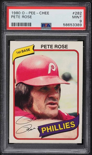 1980 O-PEE-CHEE PETE ROSE #282 PSA 9 MINT