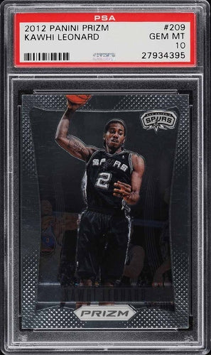 2012 PANINI PRIZM KAWHI LEONARD ROOKIE #209 PSA 10 GEM MINT