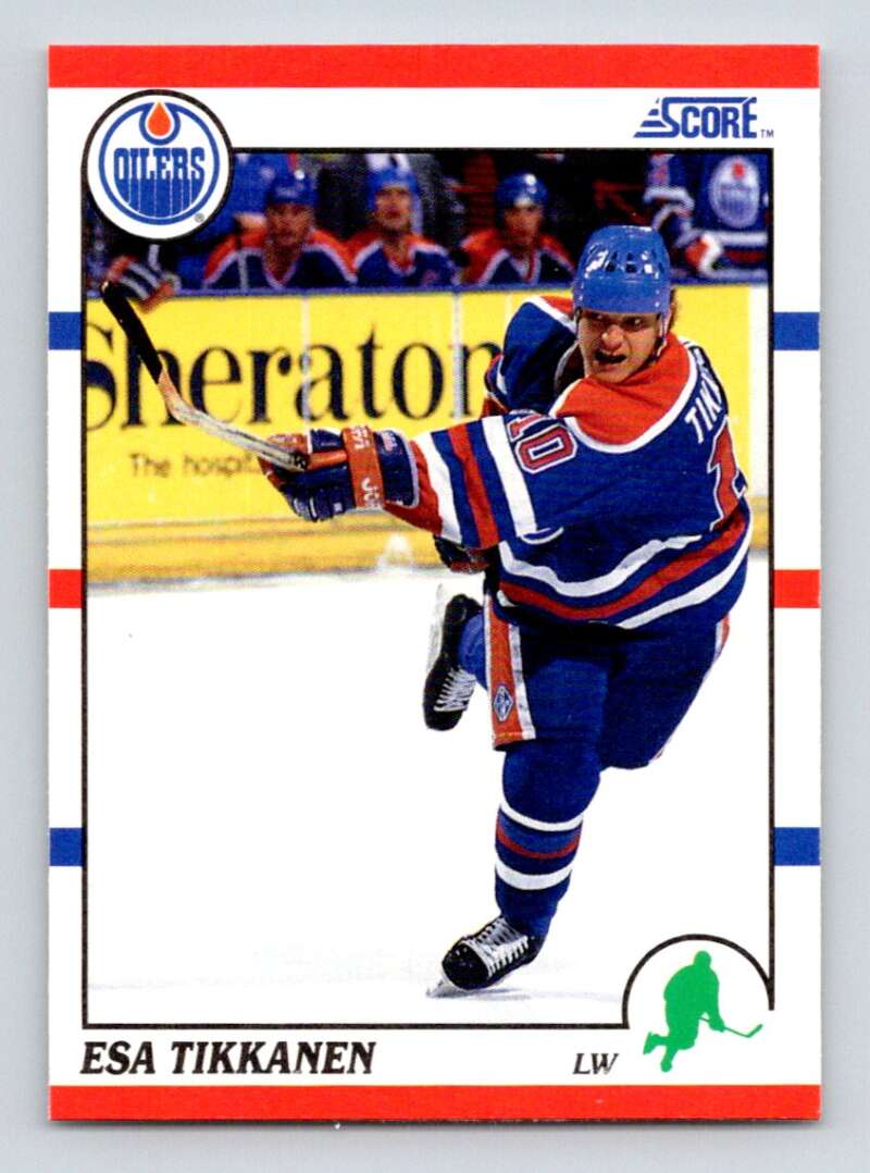 #13 Esa Tikkanen - Edmonton Oilers - 1990-91 Score American Hockey
