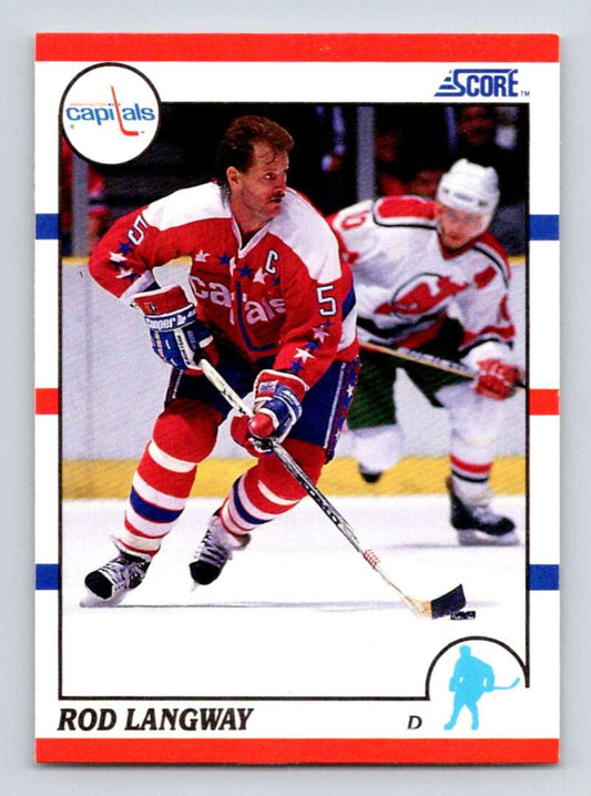 #20 Rod Langway - Washington Capitals - 1990-91 Score American Hockey