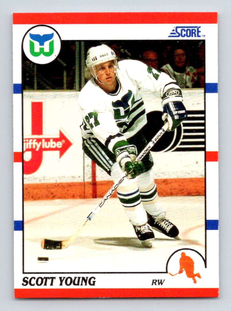 #21 Scott Young - Hartford Whalers - 1990-91 Score American Card