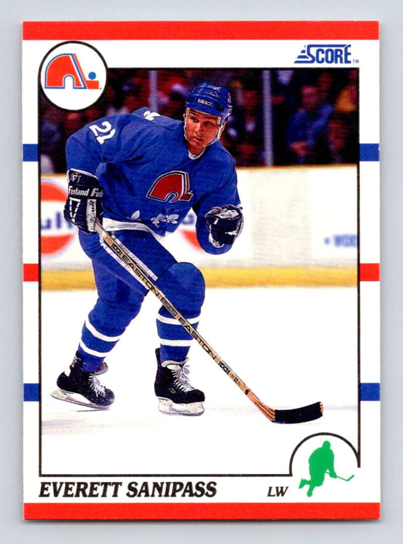 #28 Everett Sanipass - Quebec Nordiques - 1990-91 Score American Hockey