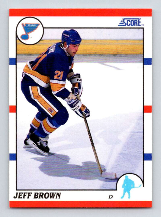 #41 Jeff Brown - St. Louis Blues - 1990-91 Score American Hockey