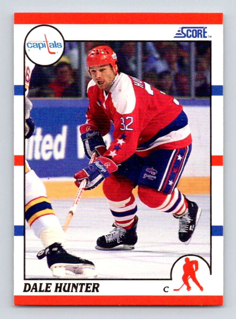 #44 Dale Hunter - Washington Capitals - 1990-91 Score American Hockey