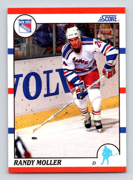 #45 Randy Moller - New York Rangers - 1990-91 Score American Hockey