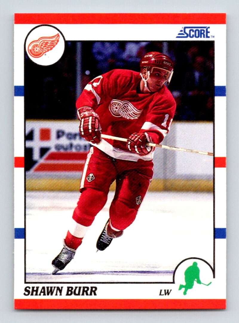 #49 Shawn Burr - Detroit Red Wings - 1990-91 Score American Hockey