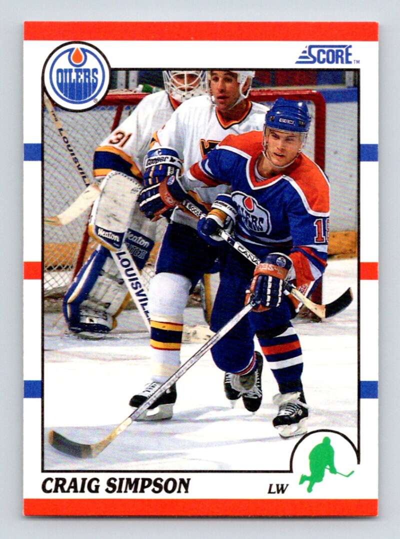 #58 Craig Simpson - Edmonton Oilers - 1990-91 Score American Hockey