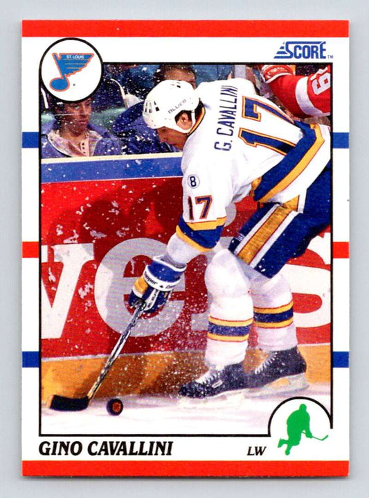 #63 Gino Cavallini - St. Louis Blues - 1990-91 Score American Hockey