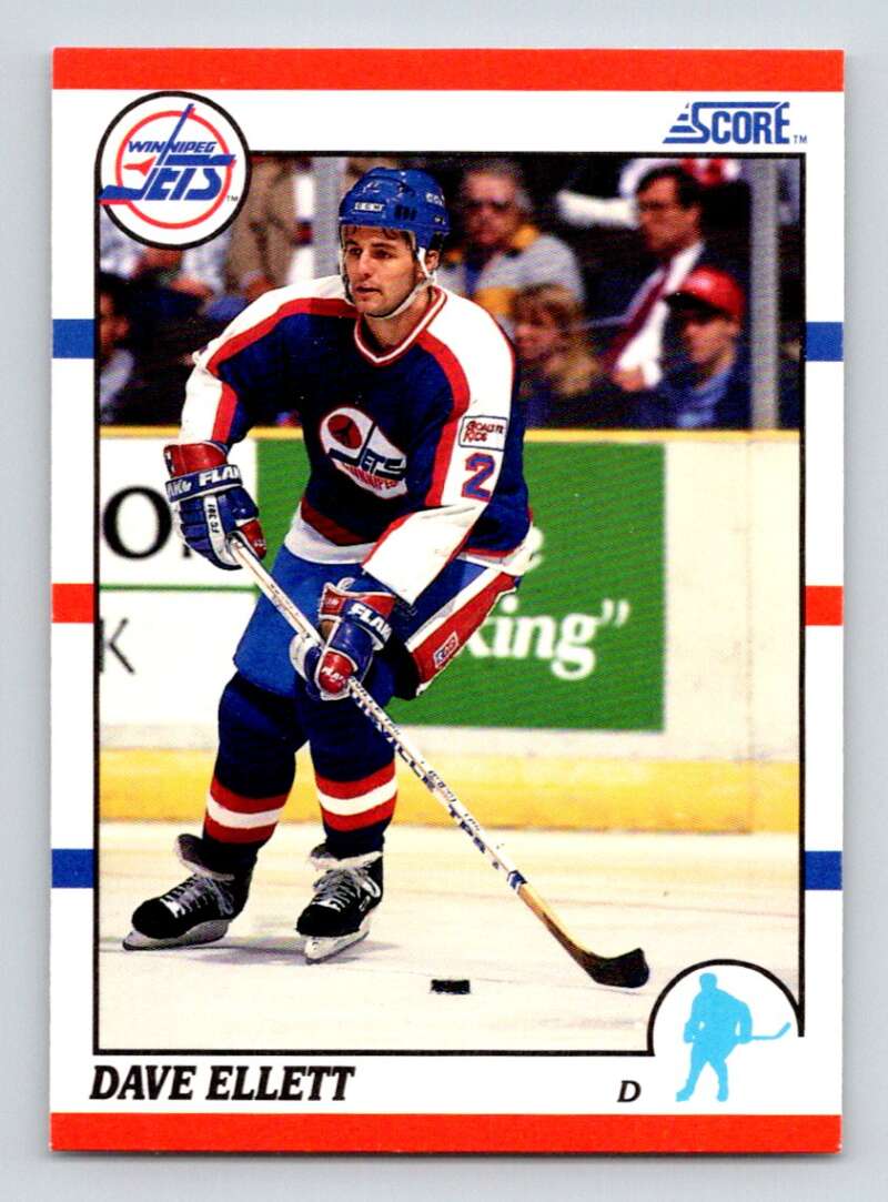 #65 Dave Ellett - Winnipeg Jets - 1990-91 Score American Card