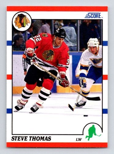 #66 Steve Thomas - Chicago Blackhawks - 1990-91 Score American Hockey