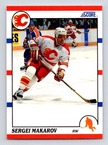 #71 Sergei Makarov - Calgary Flames RC - 1990-91 Score American Card