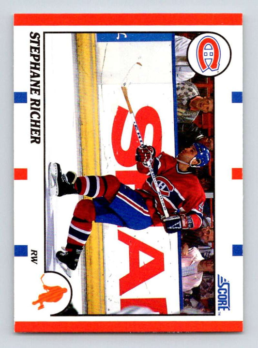 #75 Stephane Richer - Montreal Canadiens - 1990-91 Score American Hockey