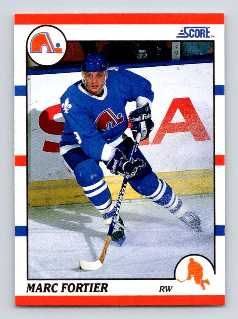 #78 Marc Fortier - Quebec Nordiques - 1990-91 Score American Card