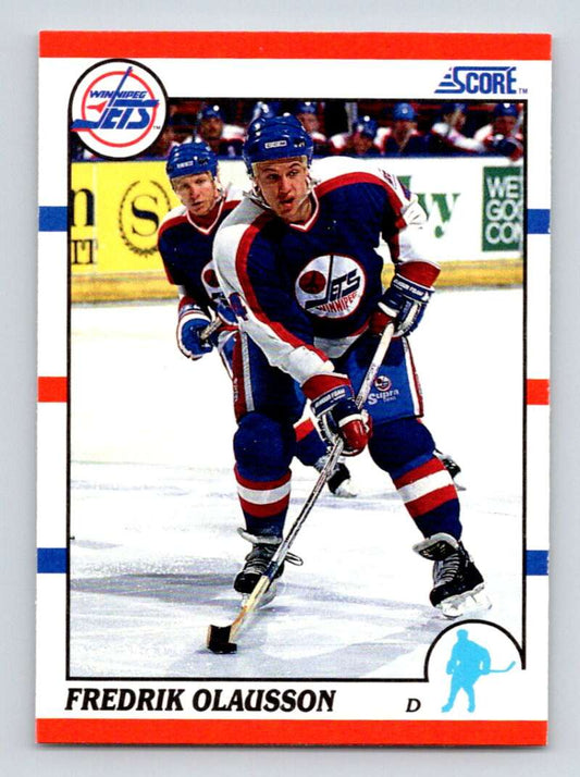#81 Fredrik Olausson - Winnipeg Jets - 1990-91 Score American Hockey