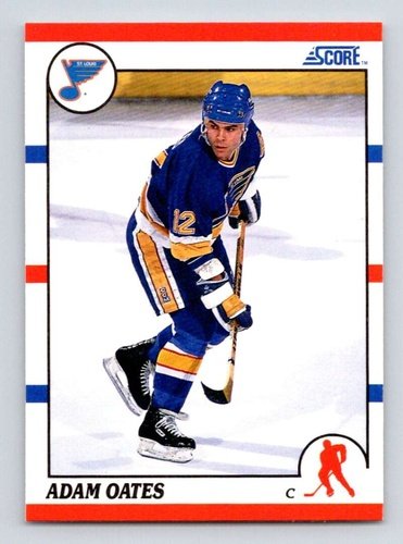 #85 Adam Oates - St. Louis Blues - 1990-91 Score American Hockey
