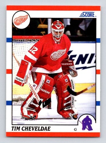 #87 Tim Cheveldae - Detroit Red Wings - 1990-91 Score American Hockey