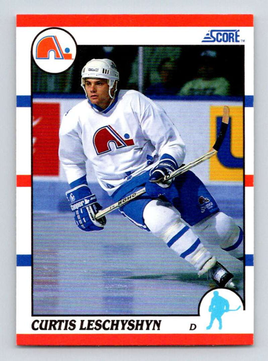 #92 Curtis Leschyshyn - Quebec Nordiques - 1990-91 Score American Hockey