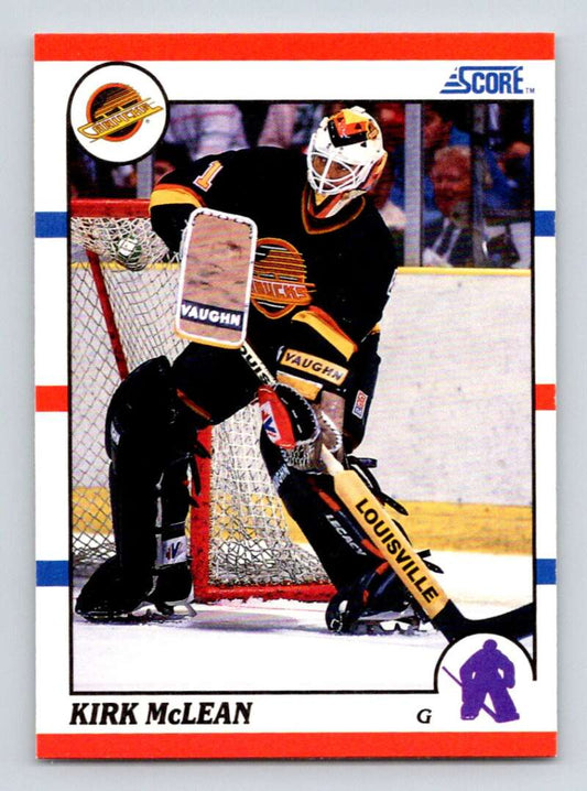 #93 Kirk McLean - Quebec Vancouver Canucks - 1990-91 Score American Hockey