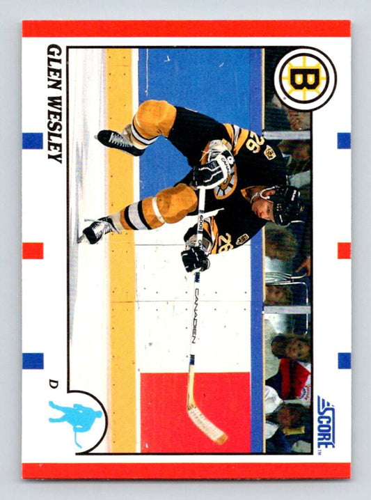 #97 Glen Wesley - Boston Bruins - 1990-91 Score American Hockey