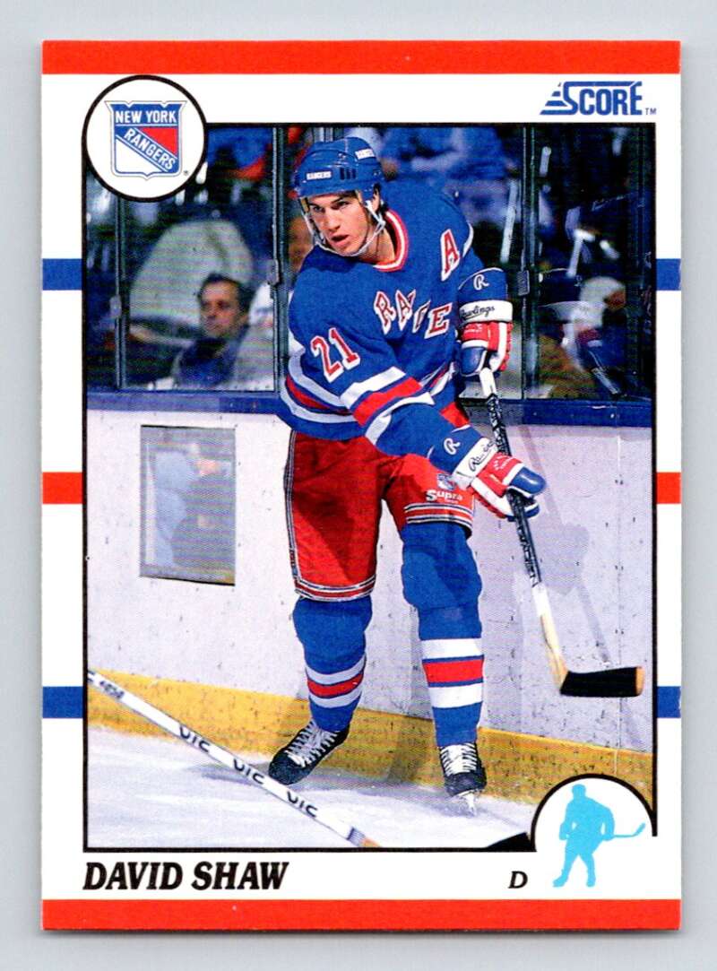 #98 David Shaw - New York Rangers - 1990-91 Score American Hockey