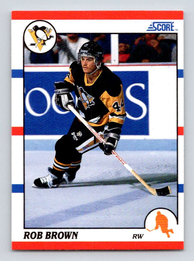 #105 Rob Brown - Pittsburgh Penguins - 1990-91 Score American Hockey