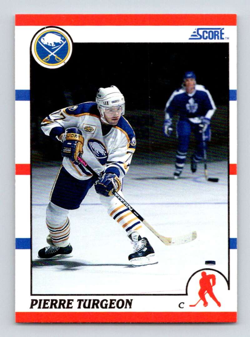 #110 Pierre Turgeon - Buffalo Sabres - 1990-91 Score American Hockey