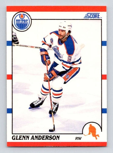 #114 Glenn Anderson - Edmonton Oilers - 1990-91 Score American Hockey