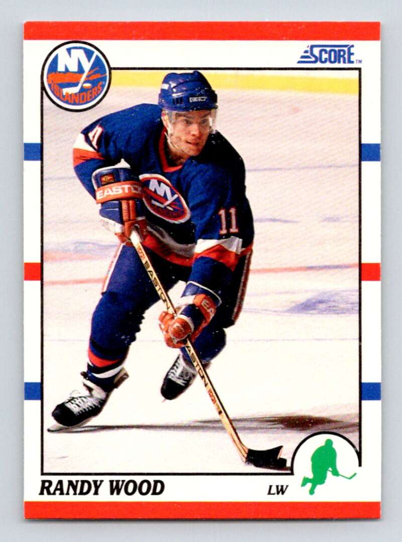 #119 Randy Wood - New York Islanders - 1990-91 Score American Card