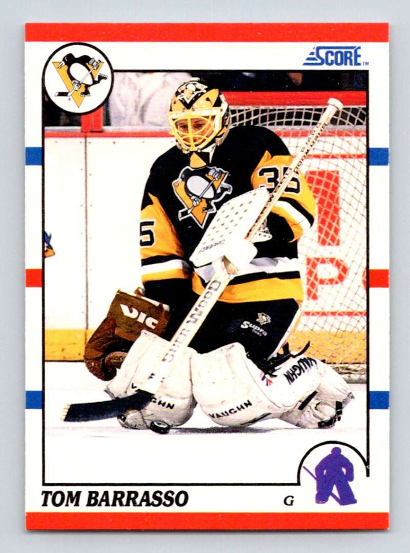 #121 Tom Barrasso - Pittsburgh Penguins - 1990-91 Score American Hockey