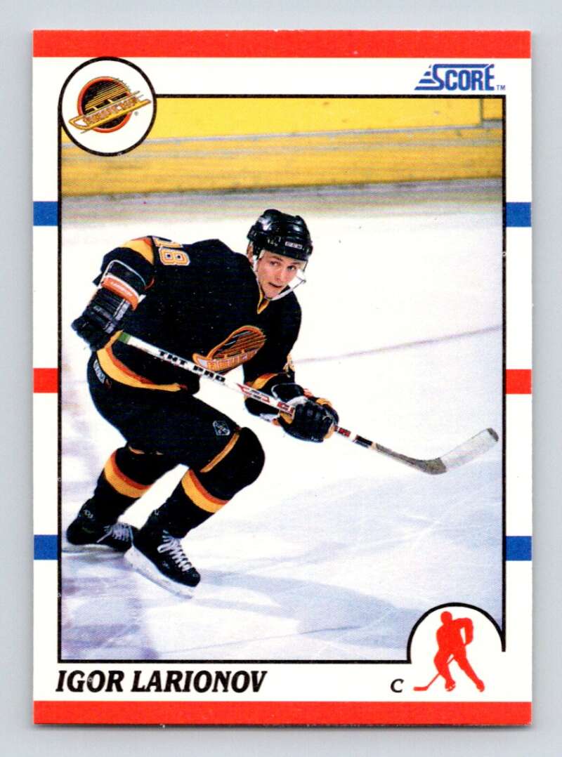 #123 Igor Larionov - Vancouver Canucks - 1990-91 Score American Hockey