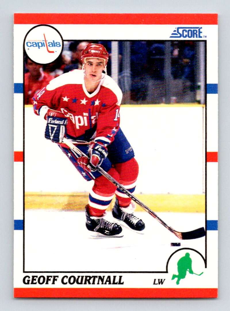 #124 Geoff Courtnall - Washington Capitals - 1990-91 Score American Card