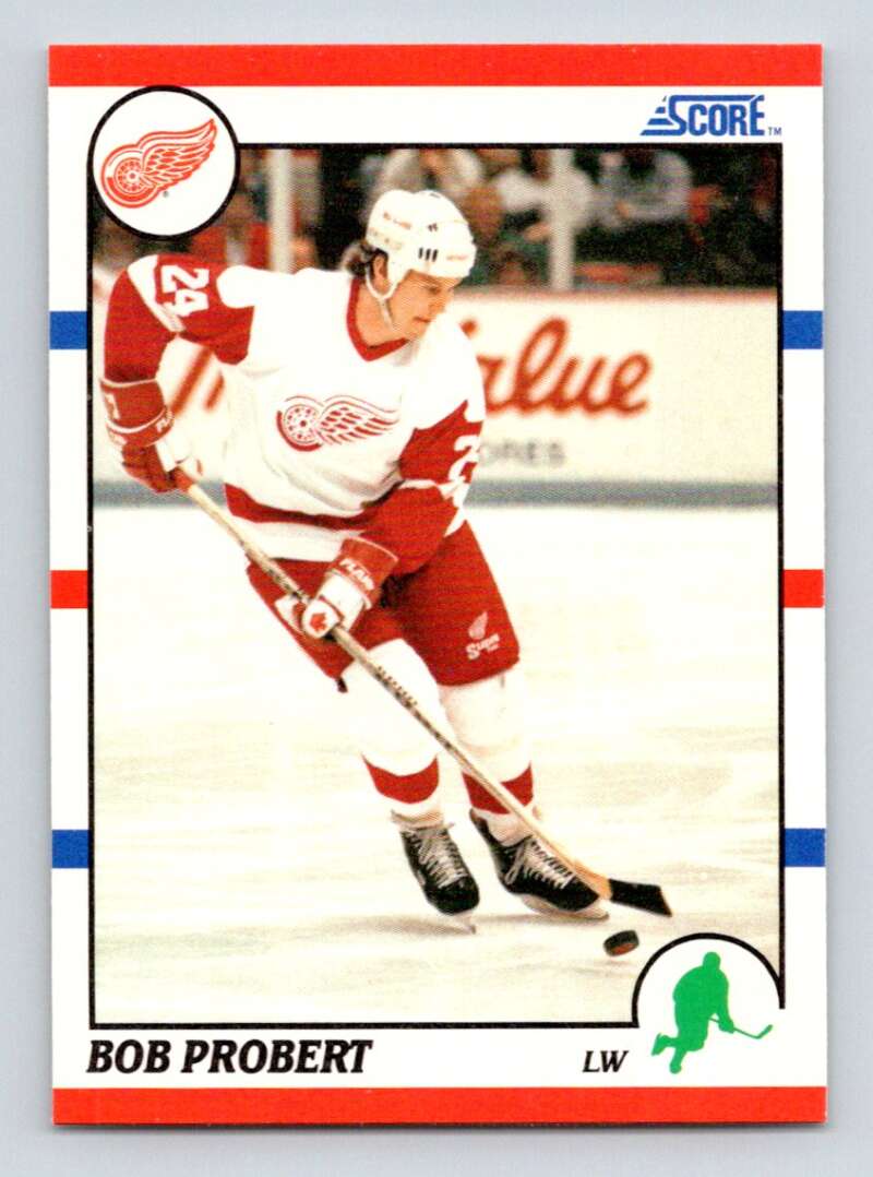 #143 Bob Probert - Detroit Red Wings - 1990-91 Score American Hockey