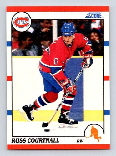 #148 Russ Courtnall - Montreal Canadiens - 1990-91 Score American Card