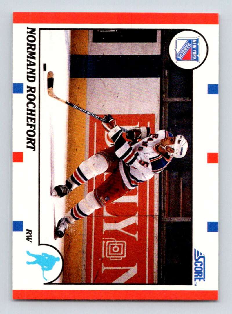 #149 Normand Rochefort - New York Rangers - 1990-91 Score American Card