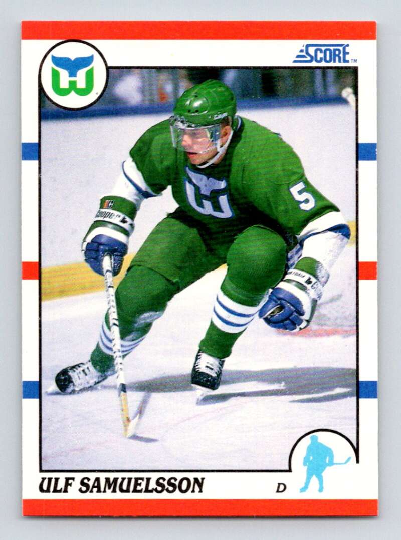 #152 Ulf Samuelsson - Hartford Whalers - 1990-91 Score American Card