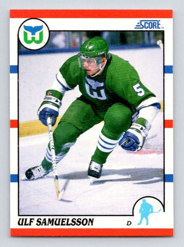 #152 Ulf Samuelsson - Hartford Whalers - 1990-91 Score American Hockey