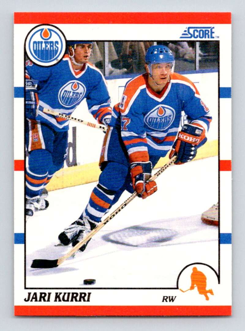 #158 Jari Kurri - Edmonton Oilers - 1990-91 Score American Hockey
