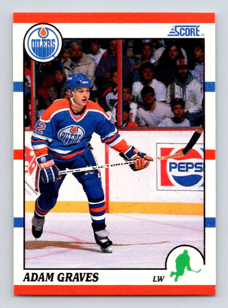 #163 Adam Graves - Edmonton Oilers RC - 1990-91 Score American Card