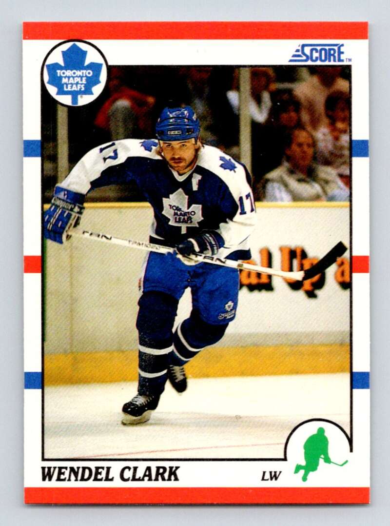 #171 Wendel Clark - Toronto Maple Leafs - 1990-91 Score American Hockey