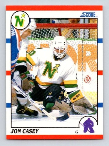 #182 Jon Casey - Minnesota North Stars - 1990-91 Score American Hockey