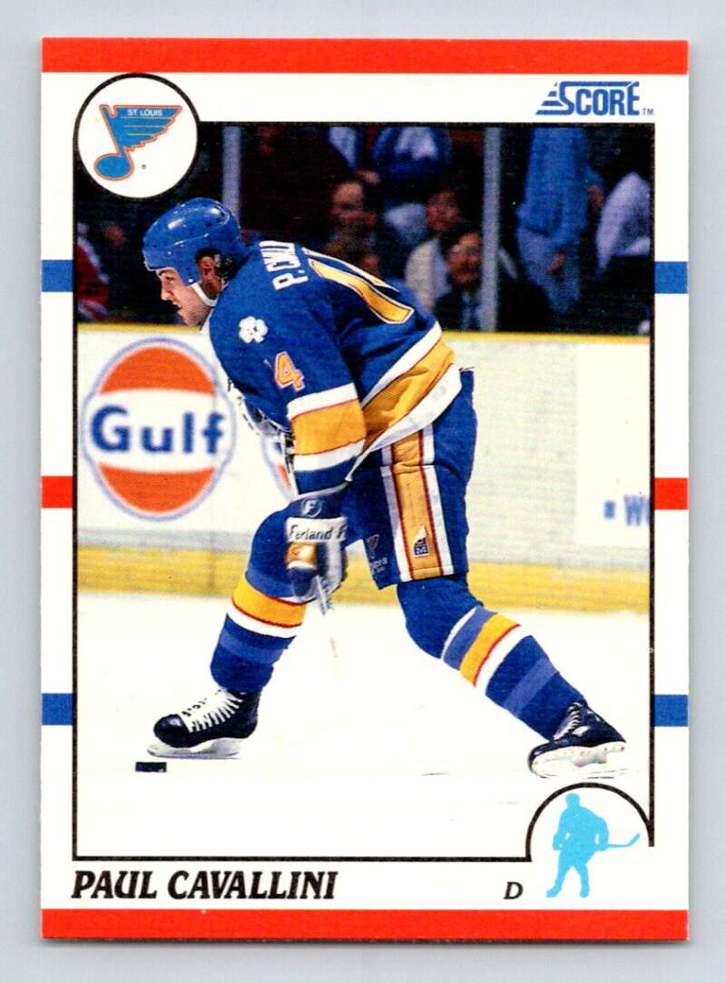 #185 Paul Cavallini - St. Louis Blues - 1990-91 Score American Hockey