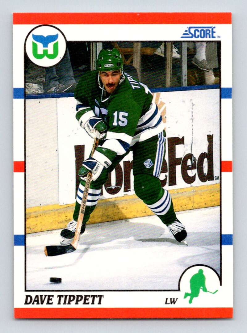 #192 Dave Tippett - Hartford Whalers - 1990-91 Score American Hockey