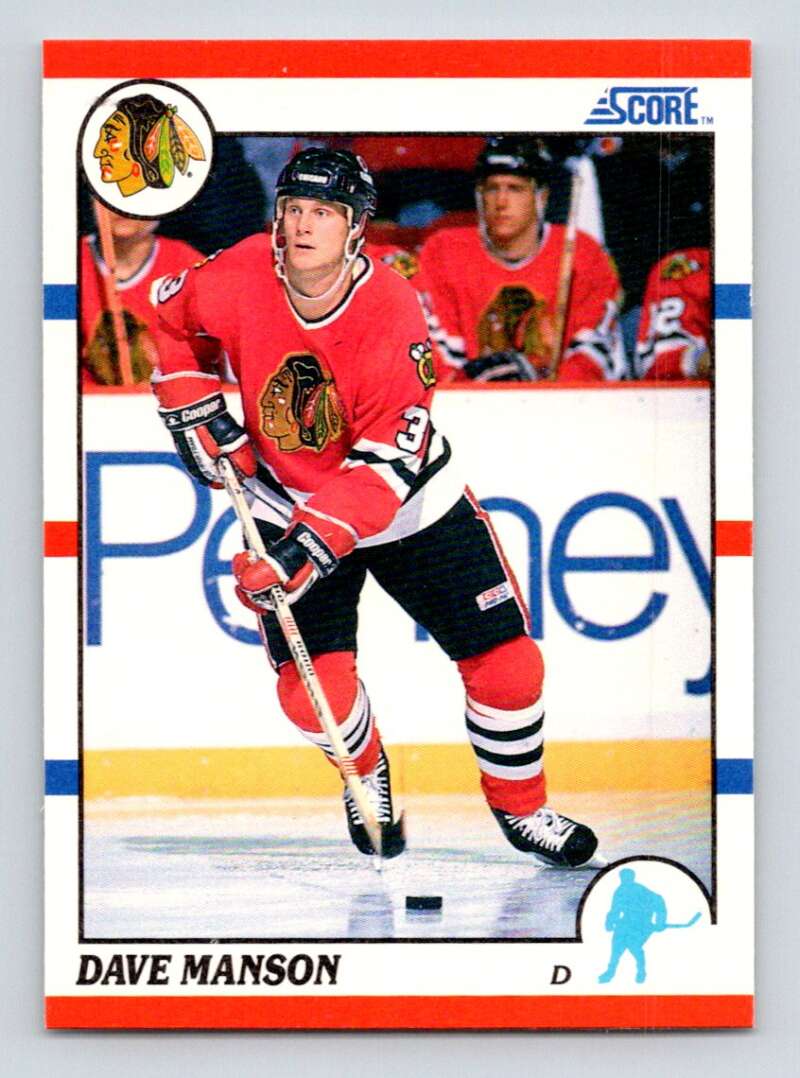 #193 Dave Manson - Chicago Blackhawks - 1990-91 Score American Card
