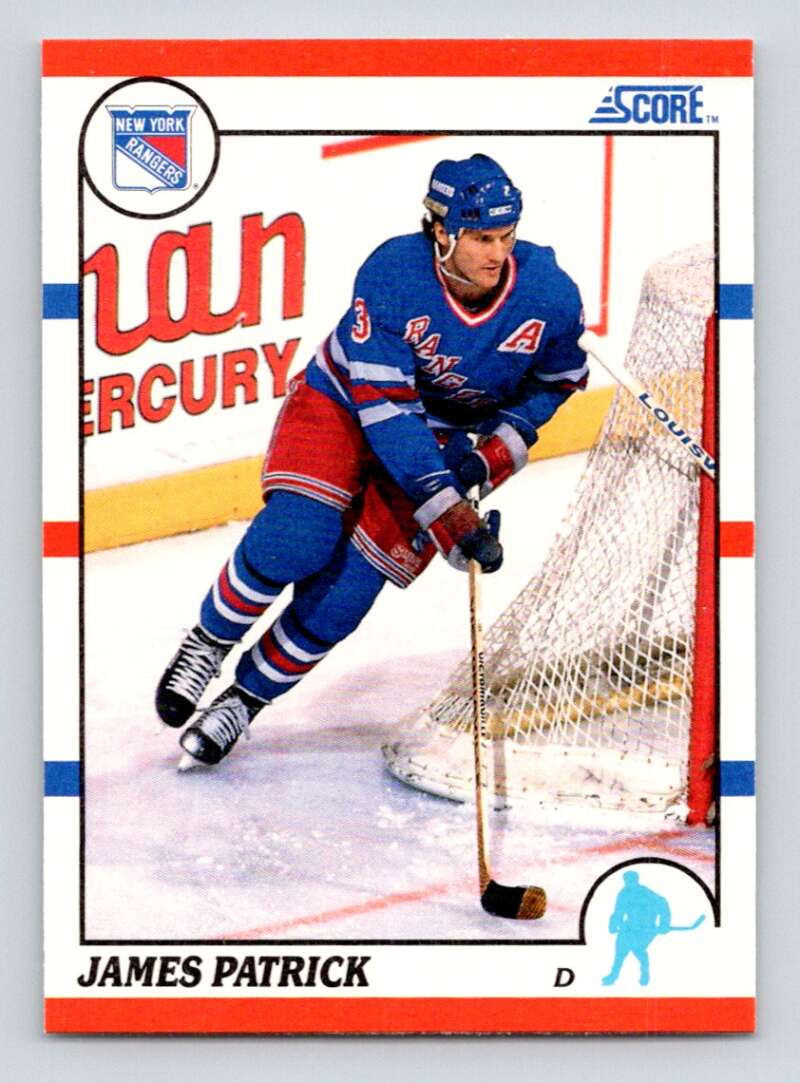 #194 James Patrick - New York Rangers - 1990-91 Score American Hockey