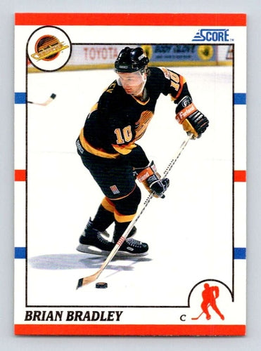 #198 Brian Bradley - Vancouver Canucks - 1990-91 Score American Hockey