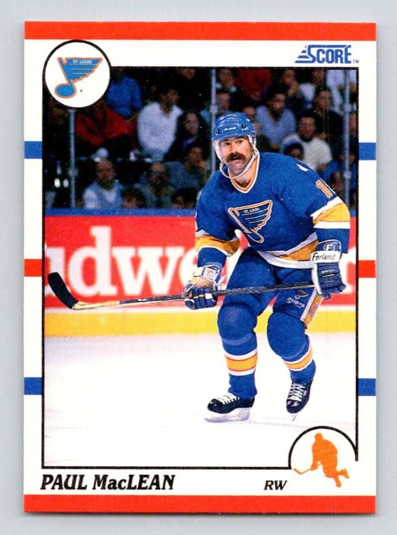 #203 Paul MacLean - St. Louis Blues - 1990-91 Score American Hockey