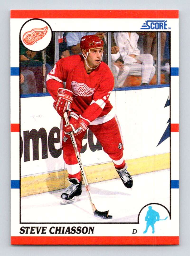 #214 Steve Chiasson - Detroit Red Wings - 1990-91 Score American Card