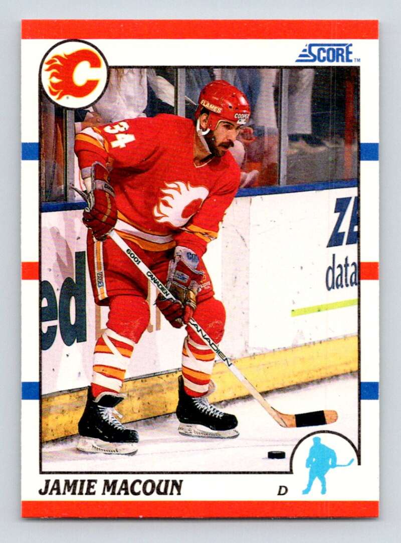 #216 Jamie Macoun - Calgary Flames - 1990-91 Score American Card