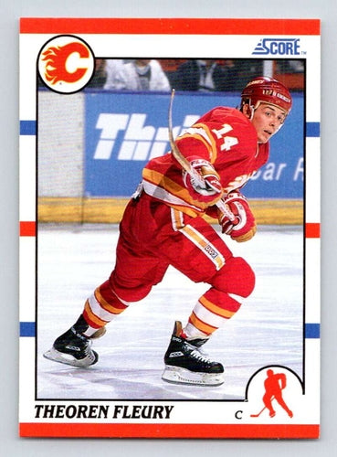 #226 Theo Fleury - Calgary Flames - 1990-91 Score American Hockey
